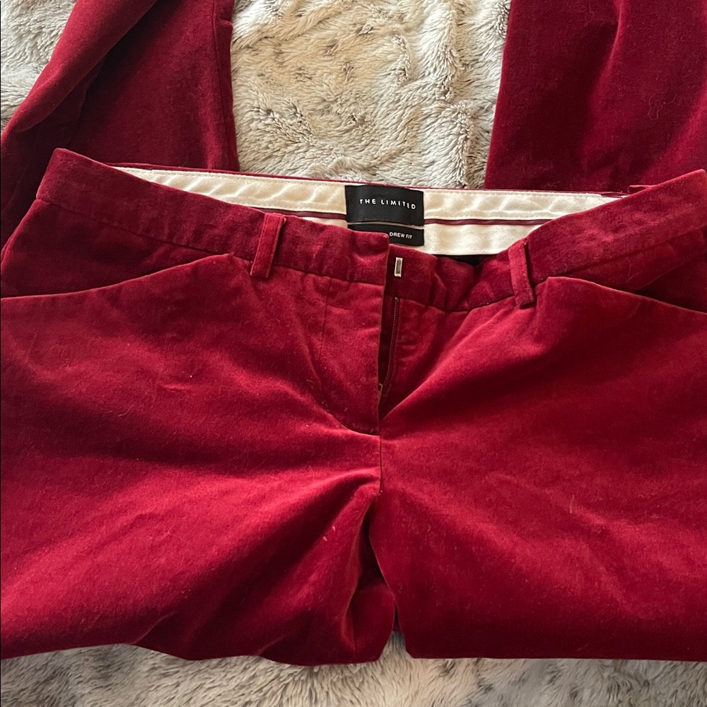The Limited Deep Burgundy Corduroy Pants